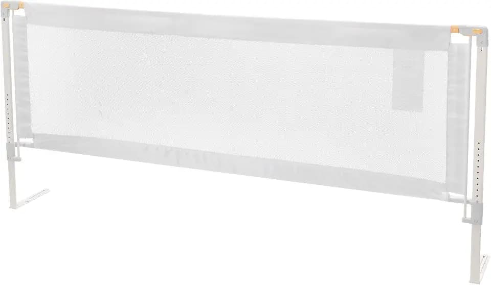 VEVOR Bettgitter, Bettschutzgitter mit verstärktem Eisenrohr und Oxford-Stoff, höhenverstellbares Kinderbettgitter, Kinderbettschutzgitter, Rausfallschutz für Kinderbett, Etagenbett, 150 x 68-89 cm