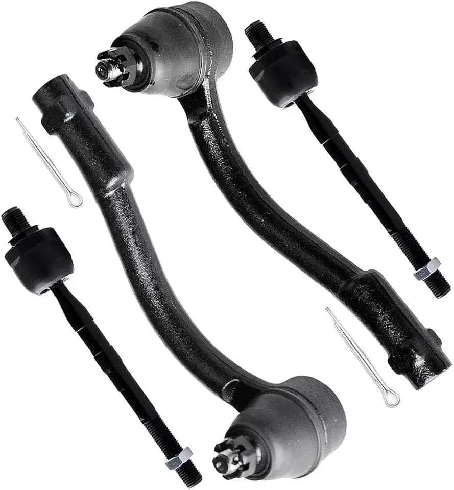 SCITOO 4pcs Front Suspension Kit Inner Tie Rod End Outer Tie Rod End Fit 2006-2011 For Hyundai For Accent