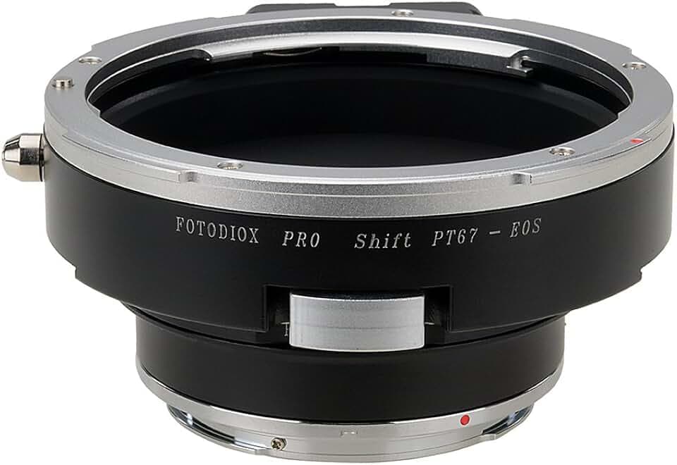 Fotodiox Pro Lens Mount Shift Adapter - Pentax 6x7 (P67, PK67) Mount SLR Lens to Canon EOS (EF, EF-S) Mount SLR Camera Body