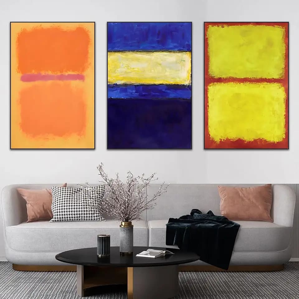 Wall Art, Canvas Frame Simple Natura Abstract Painting Prints wall decor