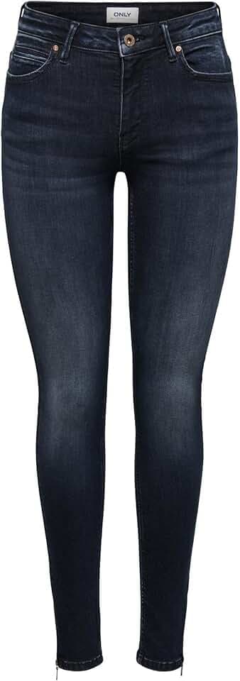 ONLY Female Skinny Jeans ONLKENDELL Mittlere Taille Skinny Fit Knöchellang Jeans
