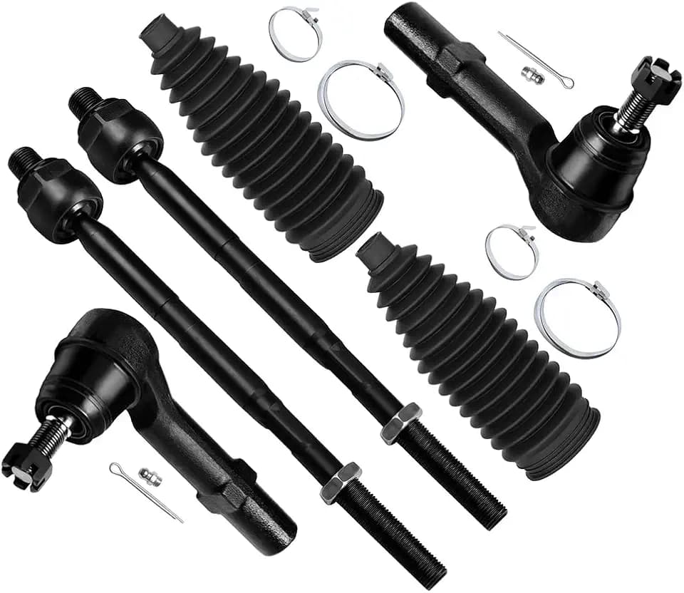 SCITOO 6pcs Front Inner Outer Tie Rod End Fits 2009-2017 for Chevy Traverse