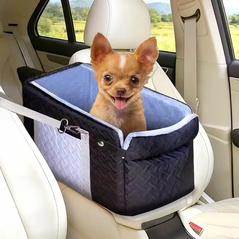 Car Seat for Small Dog, Center Console Dog Booster Portable Car Seat