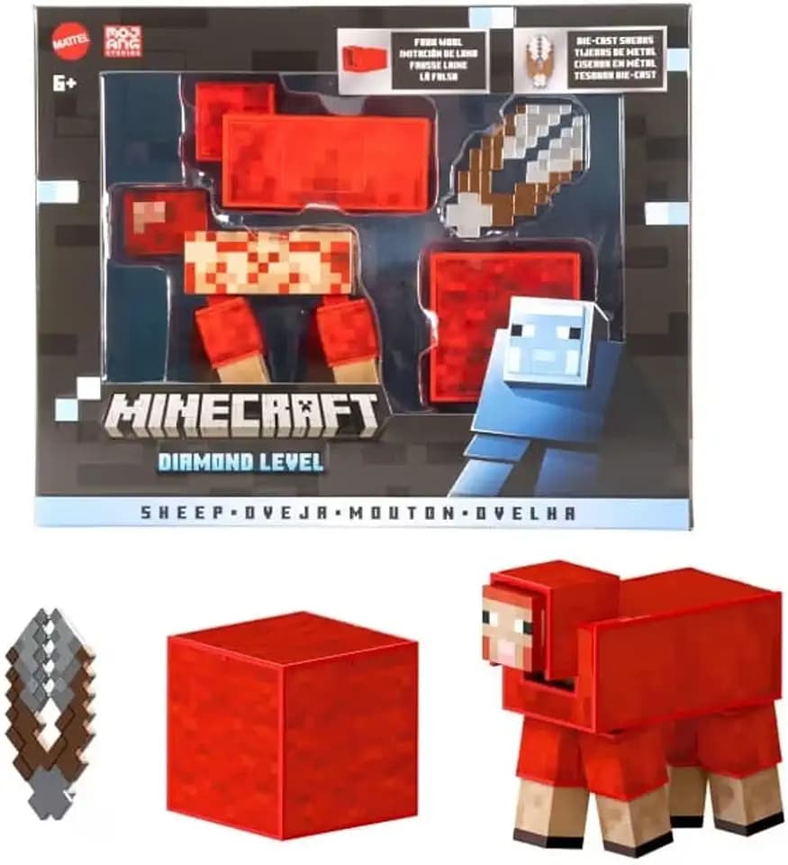 Mattel Minecraft Diamond Level Sheep Action Figure