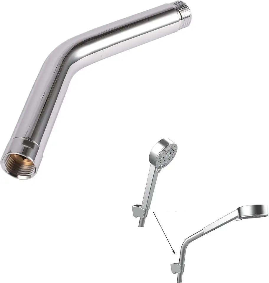 Universal-Verlängerungsrohr für Duschkopf, G1/2“-Gewinde, silber