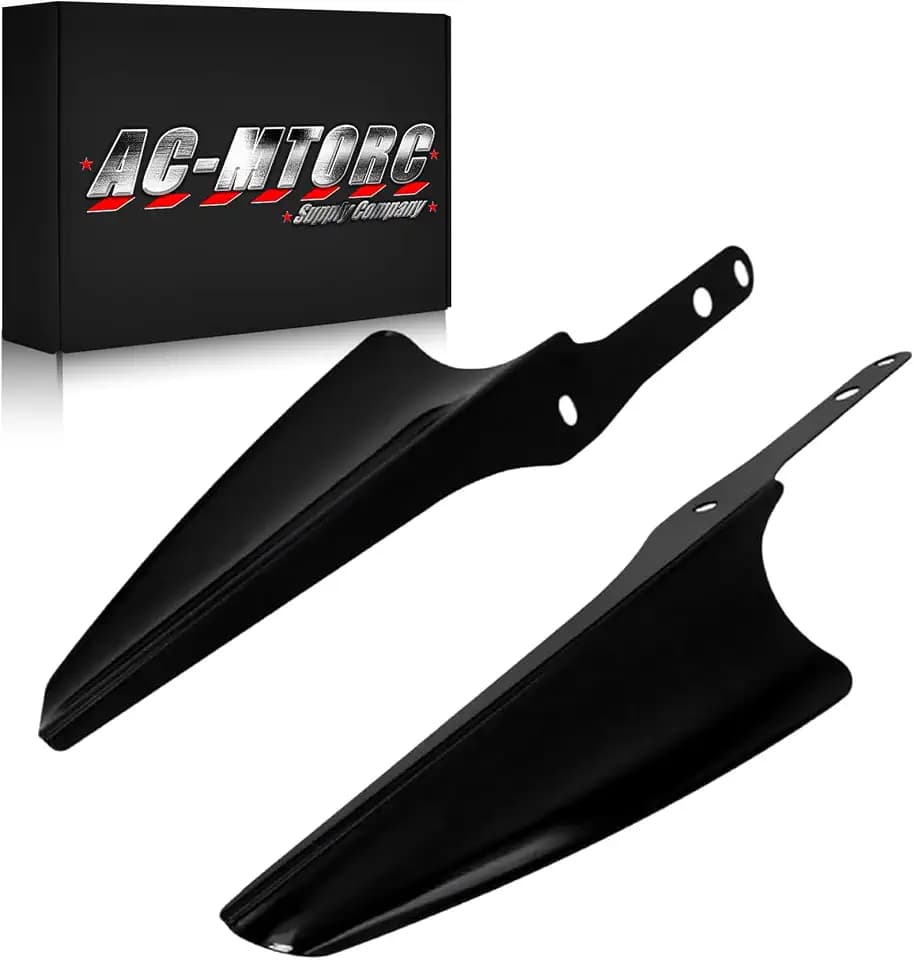 Front Fork Mount Wind Deflectors Windshield for Harley Touring Road King Street Glide Electra Glide FLHT FLHR FLHX 1995-2022 (Black)
