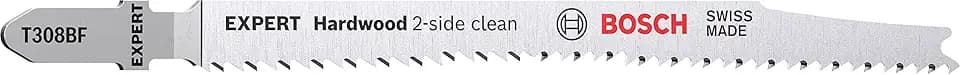 Bosch 5x EXPERT Hardwood 2-side clean T308BF Stichsägeblatt, 5-tlg.