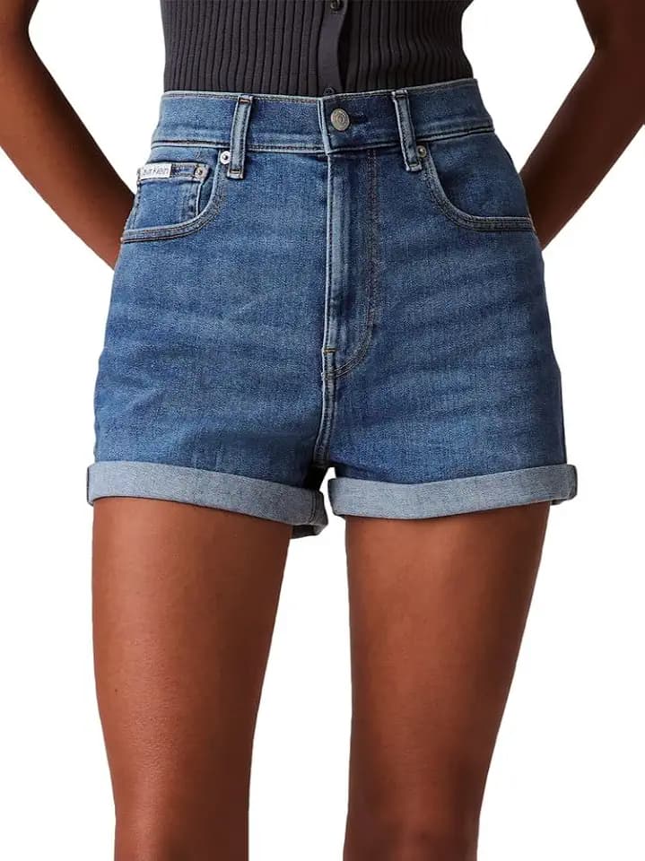 Calvin Klein Women's High Rise Denim Shorts