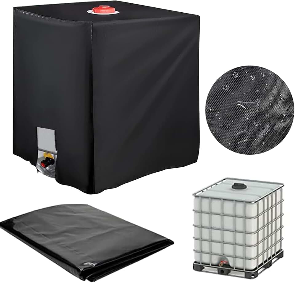 IBC Tank Abdeckung, 1000L IBC Container Cover 120 x 100 x 116 cm