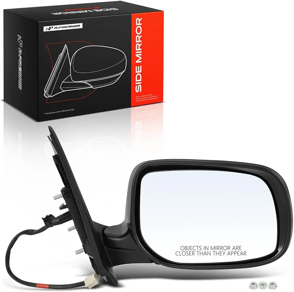 A-Premium Passenger Side Power Door Mirror Compatible with Toyota