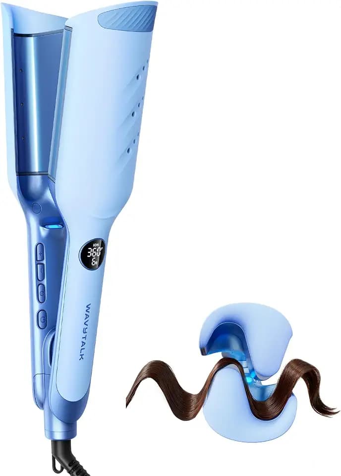 Wavytalk Welleneisen 35 mm Ionen-Keramik Anti-Verbrennung für Beach Waves