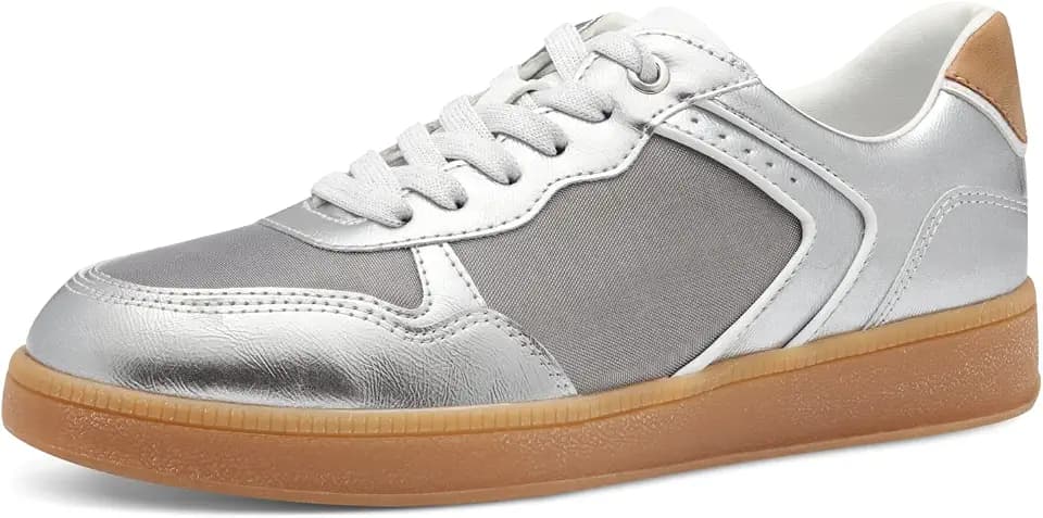 Marco Tozzi Damen Sneaker flach mit Schnürsenkeln Bequem