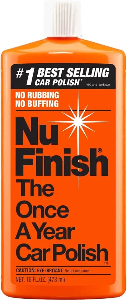 Nu Finish The Once A Year Car Polish Liquid - 16 OZ