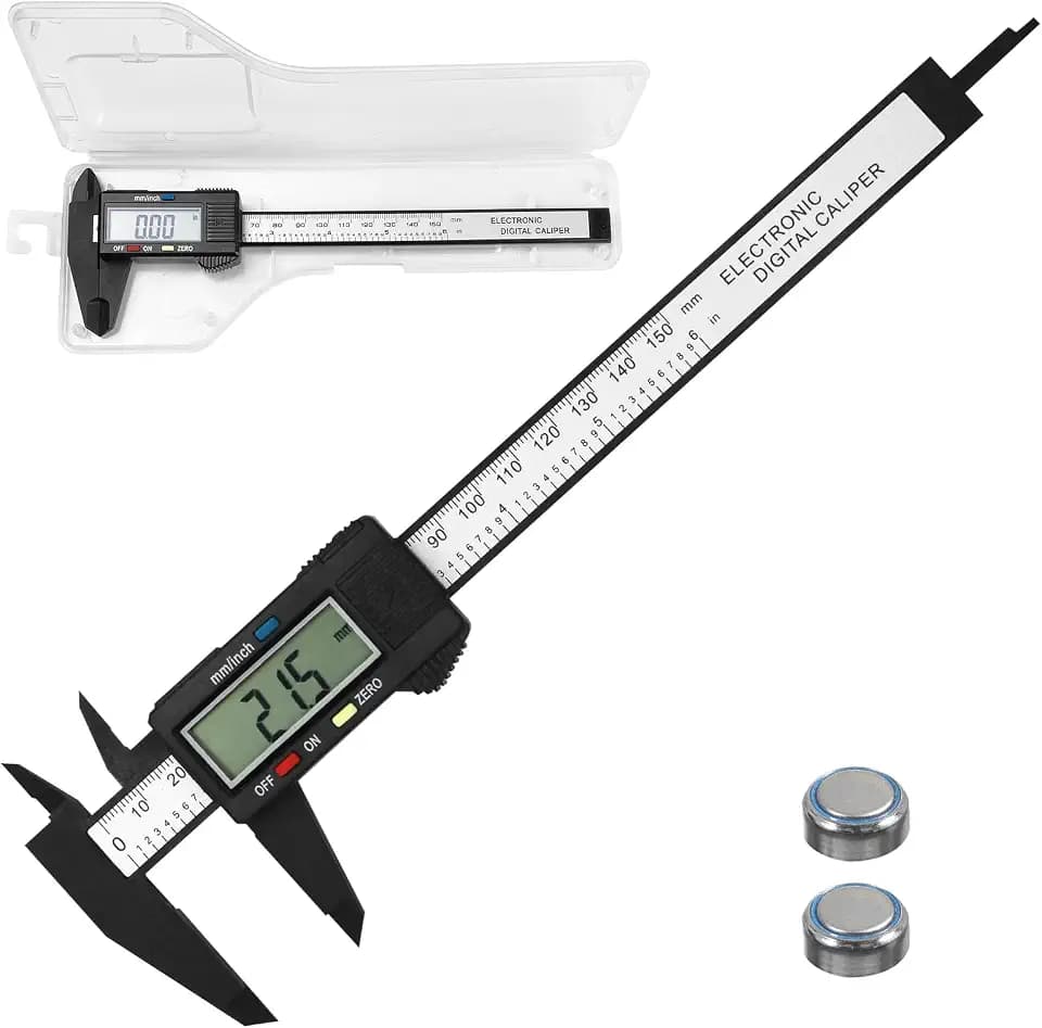 Gvolatee 150 mm/6" Messschieber Digital, Kohlefaser Schieblehre Digital