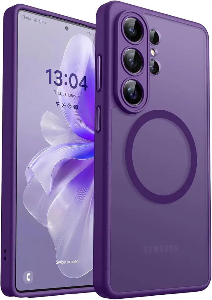 CANSHN Magnetic for Samsung Galaxy S26 Ultra Case,Deep Purple
