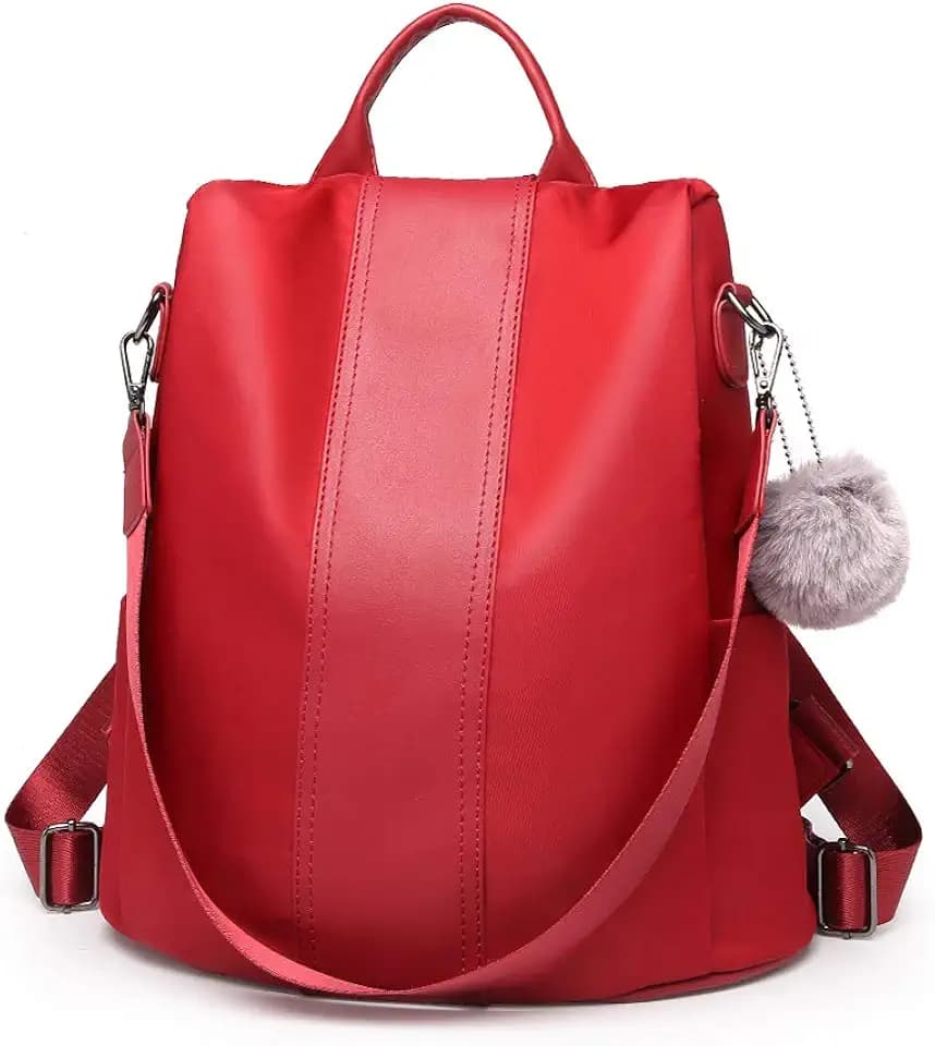 Miss Lulu Damen Rucksack klein, 2-in-1 Anti-Diebstahl Cityrucksack