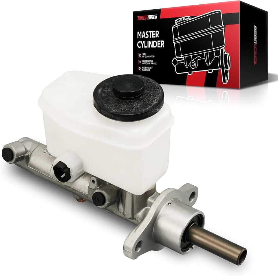Torchbeam Brake Master Cylinder with Reservoir, Direct Fit Replacement for Toyota Tundra 2000-2006, DOT Approved, Aluminum Alloy, Includes Mounting Hardware