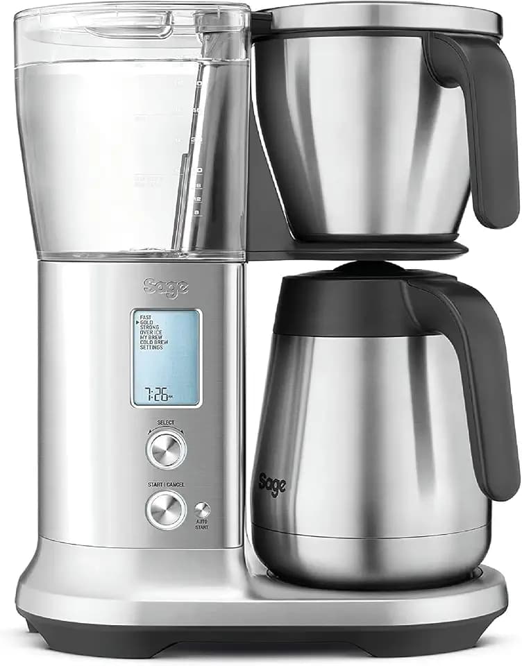 Sage - The Precision Brewer Thermo-Kaffeebrauer - LCD-Bildschirm mit 5 Voreinstellungen, gebürsteter Edelstahl