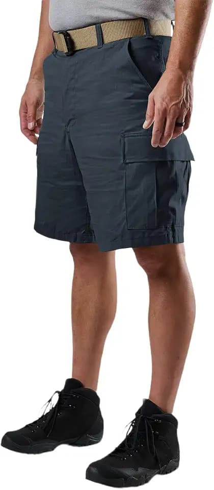 Tru-Spec Men’s Utility Cargo Shorts – 100% Cotton Rip-Stop BDU Style with Adjustable Waist