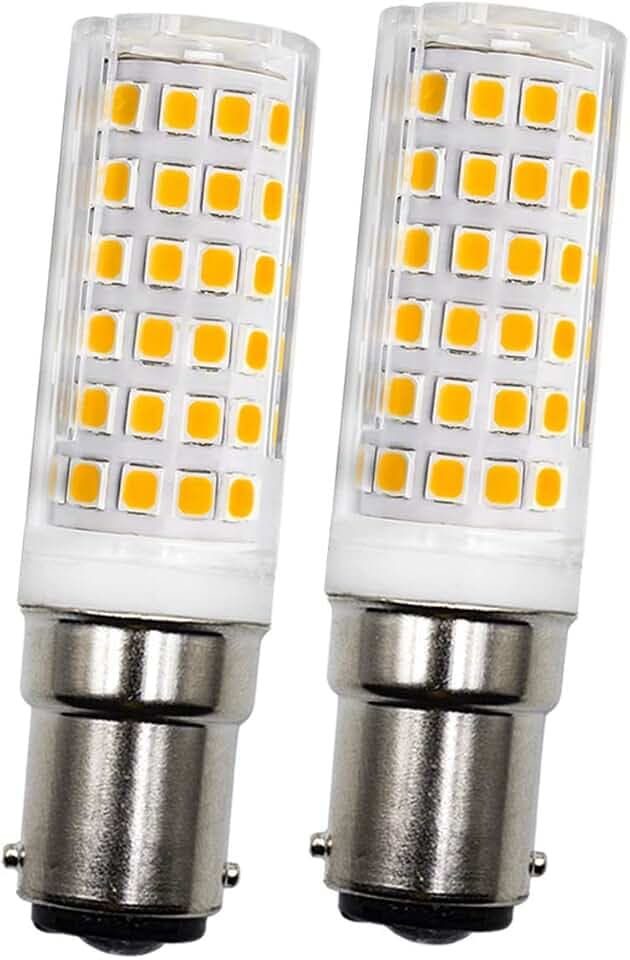 B15d LED Dimmbar 7W Ersatz für Osram Halolux Ceram 75W B15D Halogenlampe,Warmweiß 3000K,700LM, Doppelkontakt, AC 220V,Leuchtmittel Bajonettfassung LED B15d Warmweiss, 2er-Set