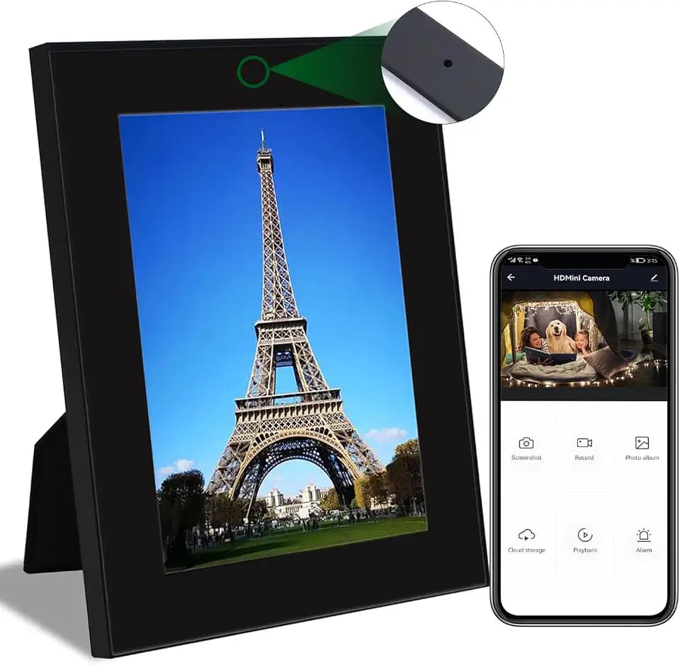 Security Camera, Hidden Spy Camera Photo Frame, WiFi Nanny Cam