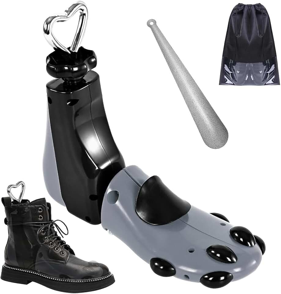 eachway Shoe Stretcher Women Men Professional Boot Stretcher Adjustable Width Length for Wide Feet (L (Wm's 11-14;men's 10-14) Grey1pcs)