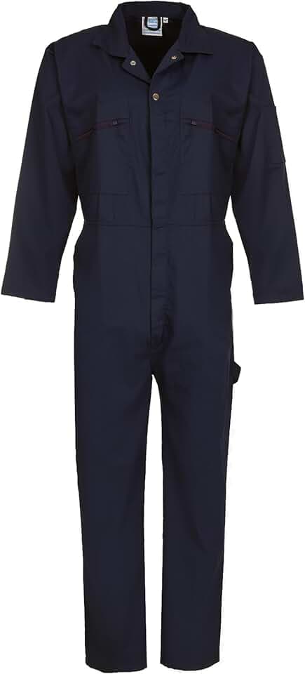 Castle Clothing 366 Overall, mit Reißverschluss vorne, Blau, blau, 366/NV-36