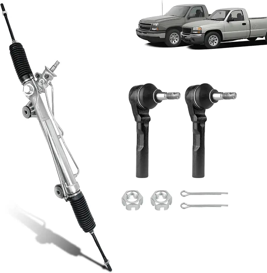 Hydraulic Power Steering Rack and Pinion Compatible with 1999-2006 Chevrolet Silverado 1500 GMC Sierra 1500 OEM# 22-1000, 97-1000, 19133675, 26079794