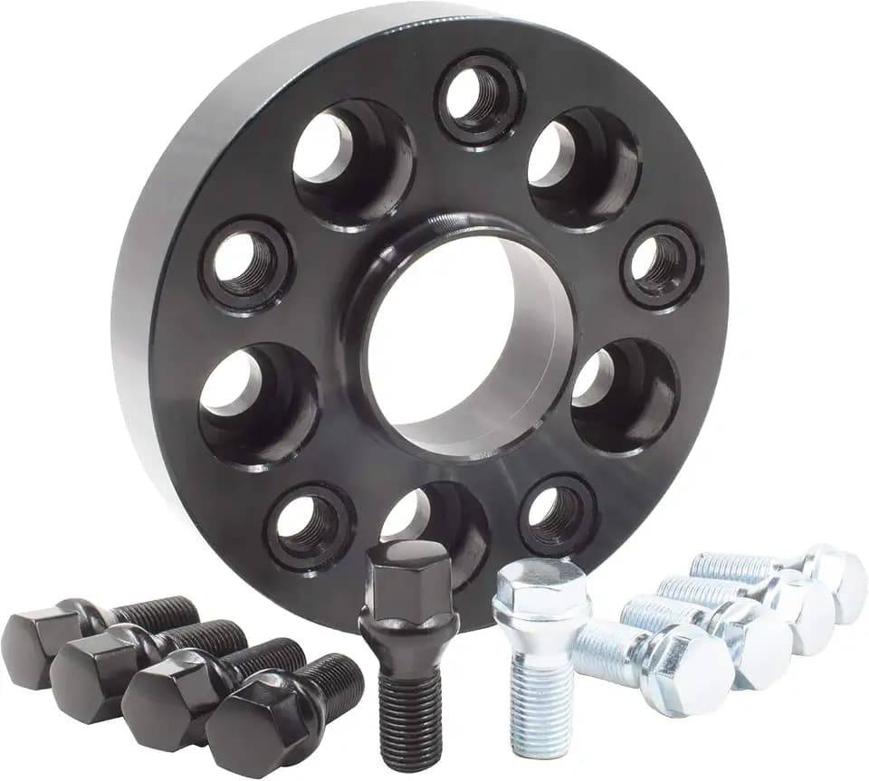 Wheel Accessories Parts 1 Pc Hub Centric European Wheel Spacer 30mm Thick 5 x 120mm PCD 74.10mm Hub M14 x 1.25 Black Bolts Fits BMW X5 X6 E70 E71 E72 F15 F16 F85 F86