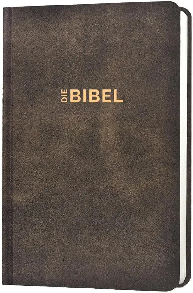 Schlachter 2000 Bibel - Taschenausgabe (Hardcover, illustrierter Einband, Antikleder-Optik): Taschenausgabe mit Parallelstellen / Fadenheftung