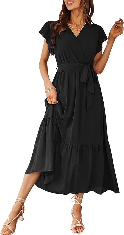 PRETTYGARDEN Women's Summer Floral Boho Maxi Dress