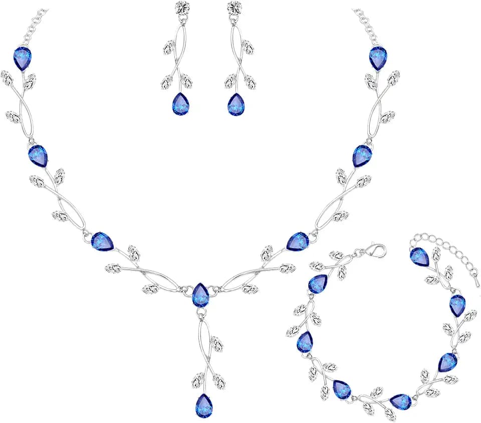 CSY Elegant Bridal Jewelry Sets Prom Homecoming Gown Accessories