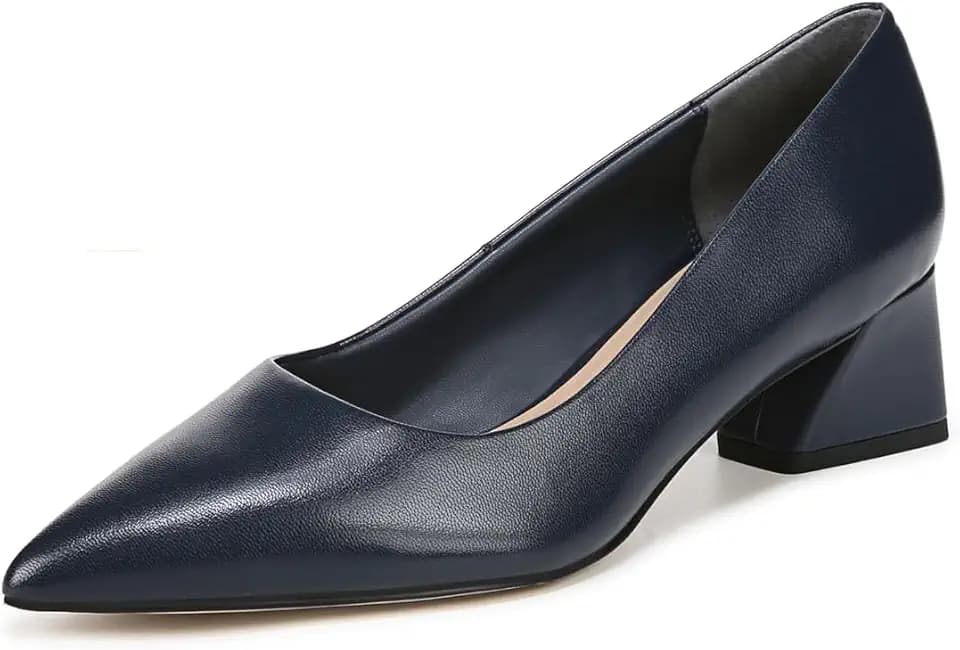 Franco Sarto Women's Racer Pointed Toe Block Heel Pumps