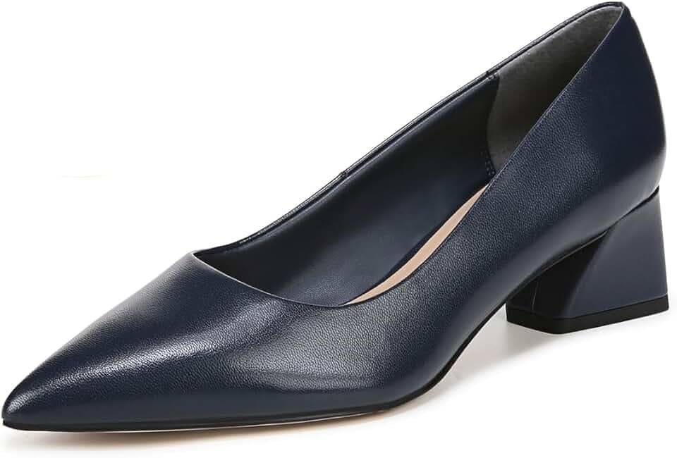 Franco Sarto Women's Racer Pointed Toe Block Heel Pumps