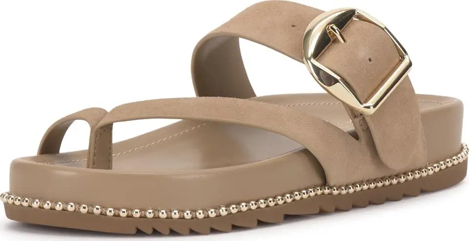 Vince Camuto Camilo Toe Loop Buckle Band Slide Sandals