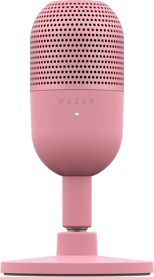 Razer Seiren V3 Mini USB Microphone, Supercardioid Condenser Mic, Pink