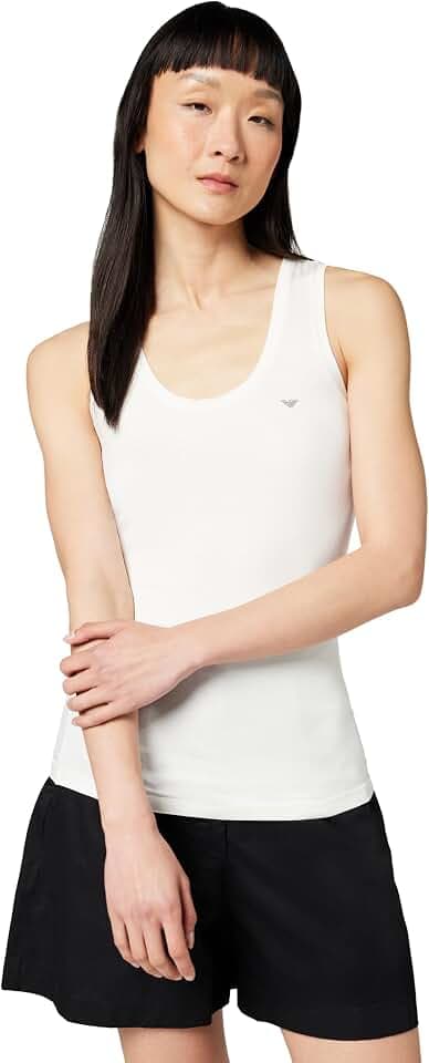 Emporio Armani Damen Essential Studs Underwear Tank T-Shirt