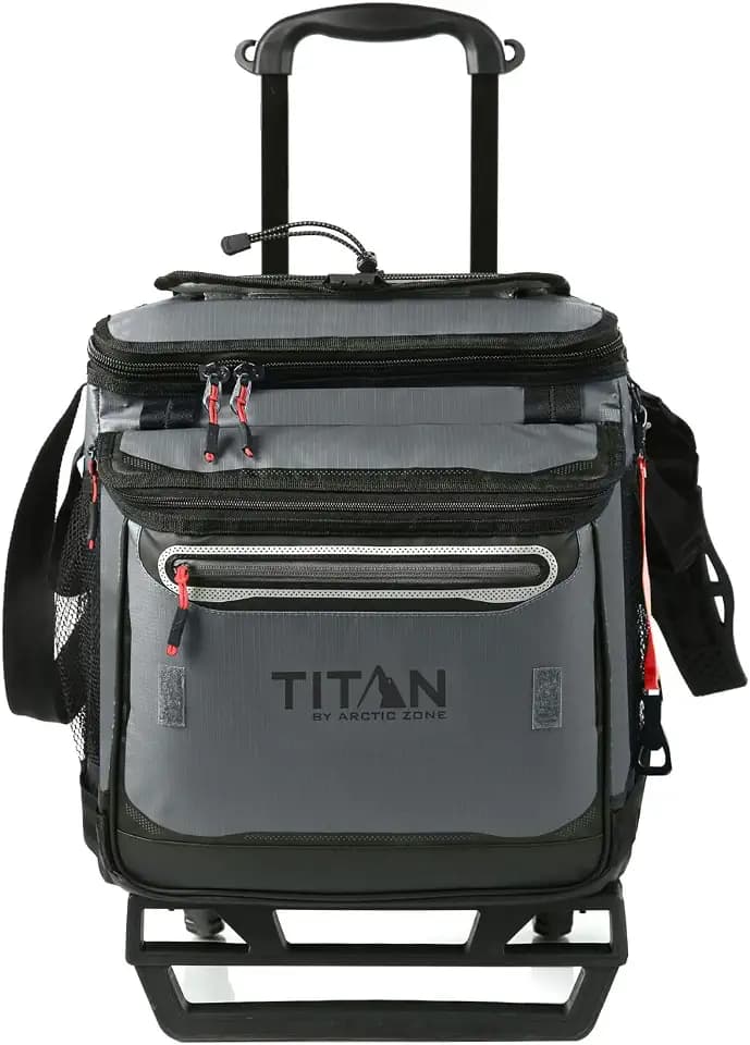 Titan 60 Can Cooler with Wheeled Cart, Ice Up to 3 Days
