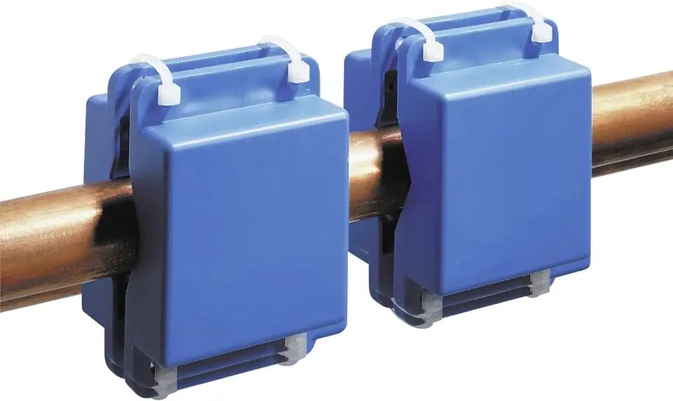 Maximex Spezial-Rohr-System 2er Set, einfache Montage, Magnet-Effekt, praktisches Doppelpack, passend für alle Rohre, Maße (BxHxT) 1er: 5x7x4,3cm