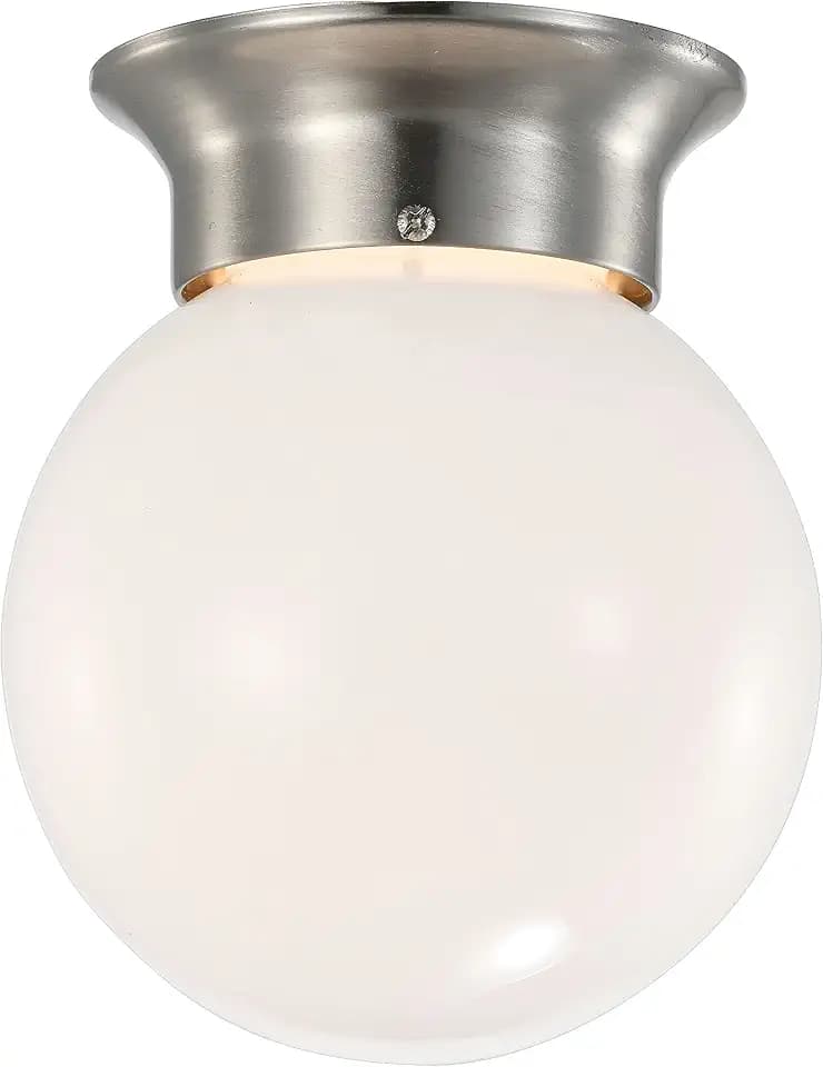 Nuvo 62/1565, 6" LED Flush Mount, 3000K, Brushed Nickel, Home Ceiling Light