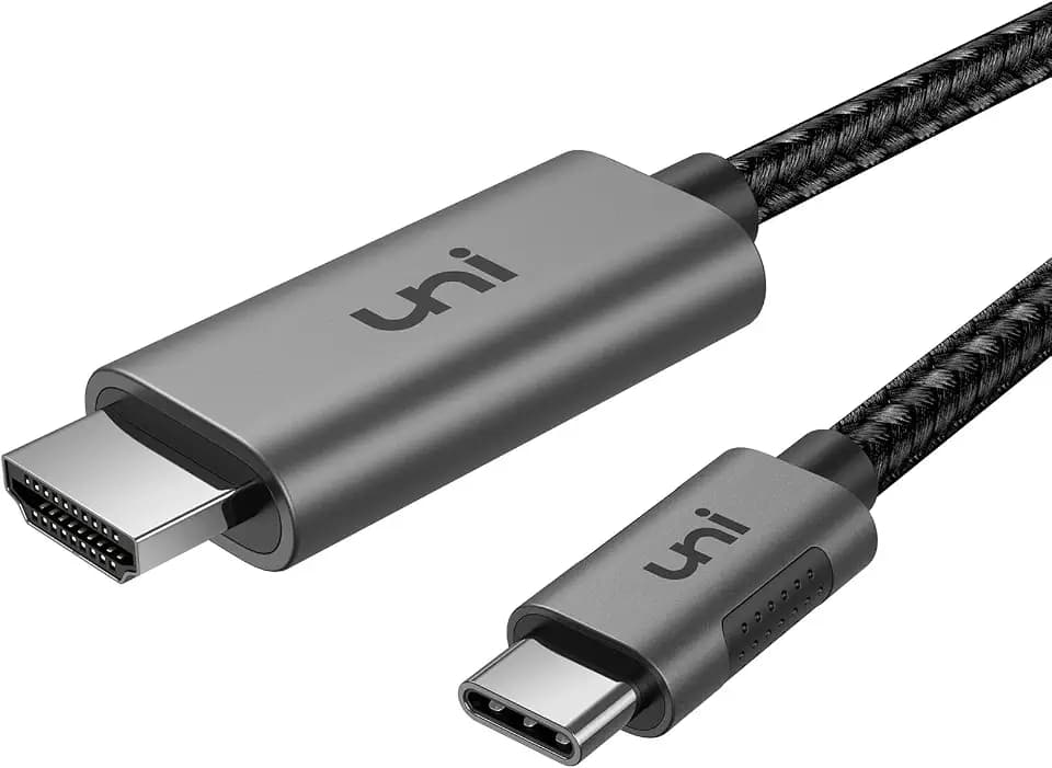 uni USB C to HDMI Cable 10ft 4K@60Hz for Galaxy S24,MacBook,Chromebook