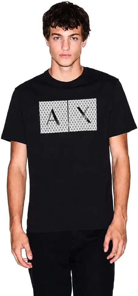 Armani Exchange Men's Triangulation Crew Neck T-Shirt