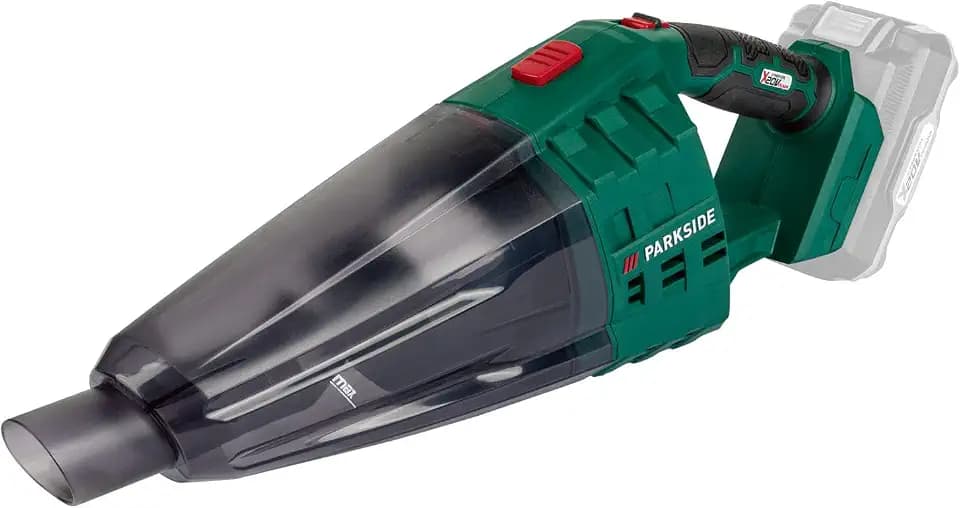 Parkside IAN-100377789, kabelloser Handstaubsauger PHSSA 20-Li A1, X 20 V Team ohne Akku und Ladegerät, grau, 0,65 l, 65 Dezibel