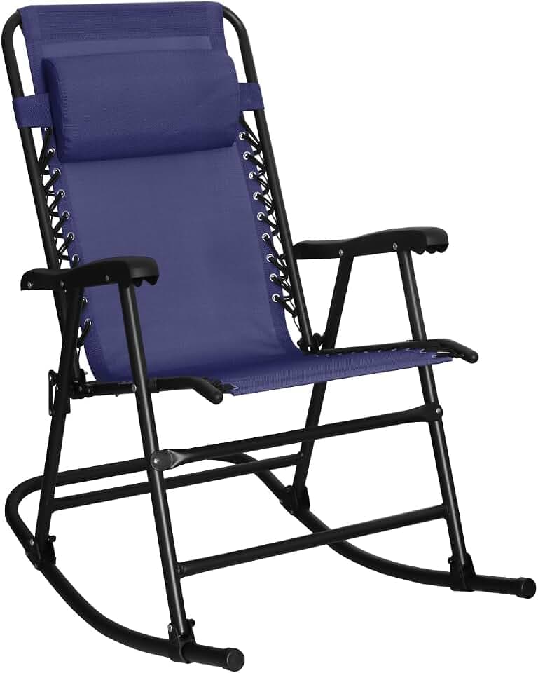 Amazon Basics Faltbarer Schaukelstuhl - Blau