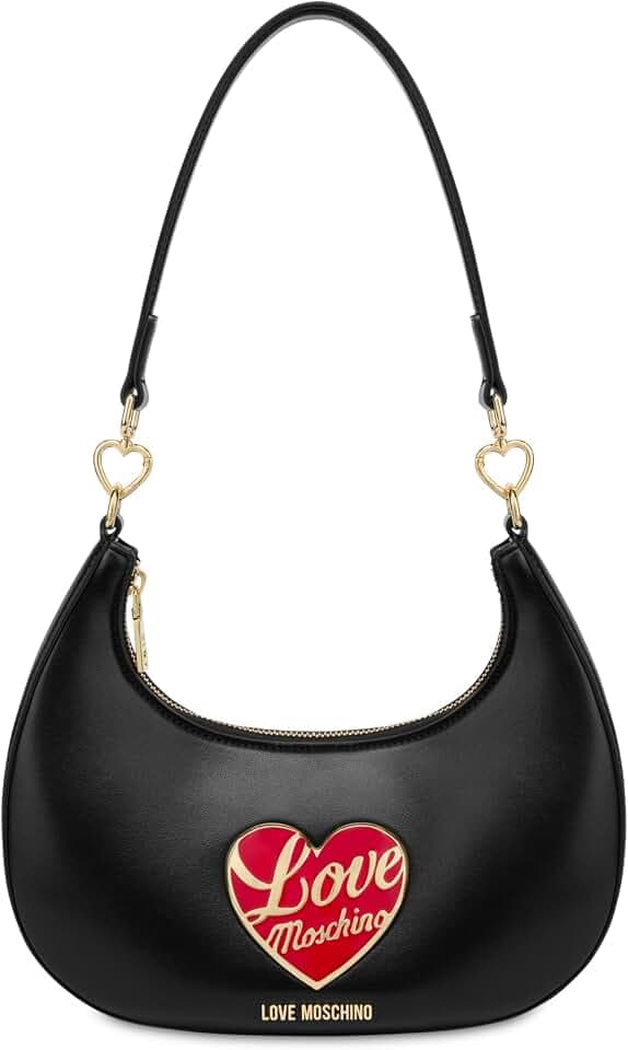 Love Moschino Tasche aus schwarzem PU-Kunststoff