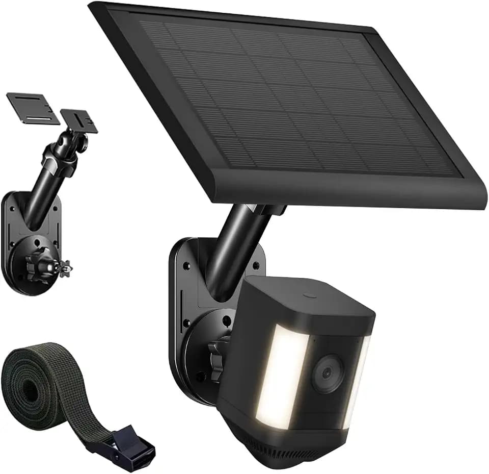 BECOMFY 2-in-1 Wall and Pole Mount for Ring Camera and Solar Panel
