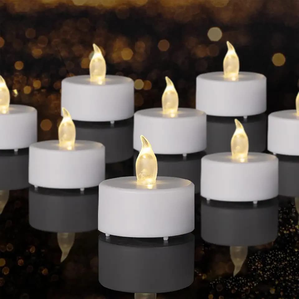 Tea Lights Flameless Battery Operated Candles. Warm White 150Pack