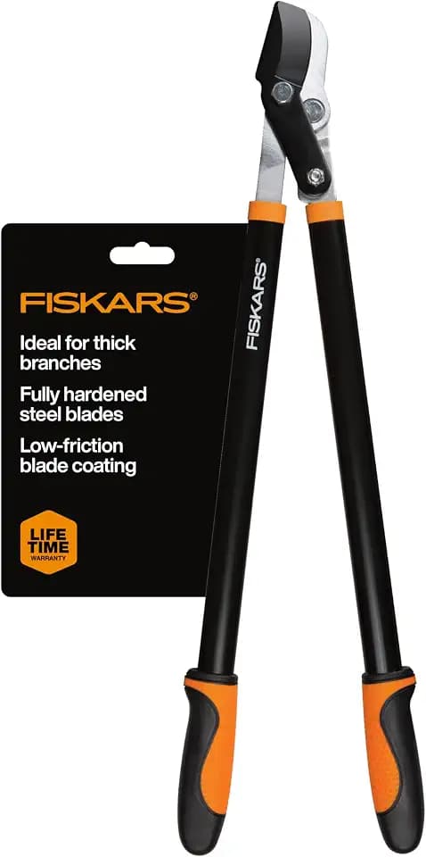 Fiskars 28" Power-Lever Garden Bypass Loppers, 1.75" Cut Capacity