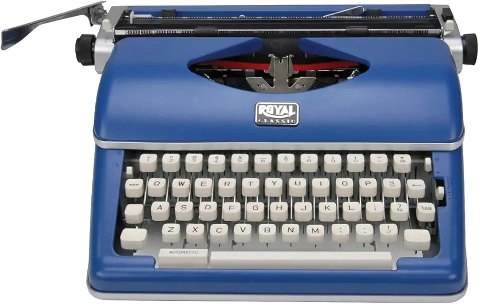 Royal 79106B Classic Manual Typewriter (Blue)