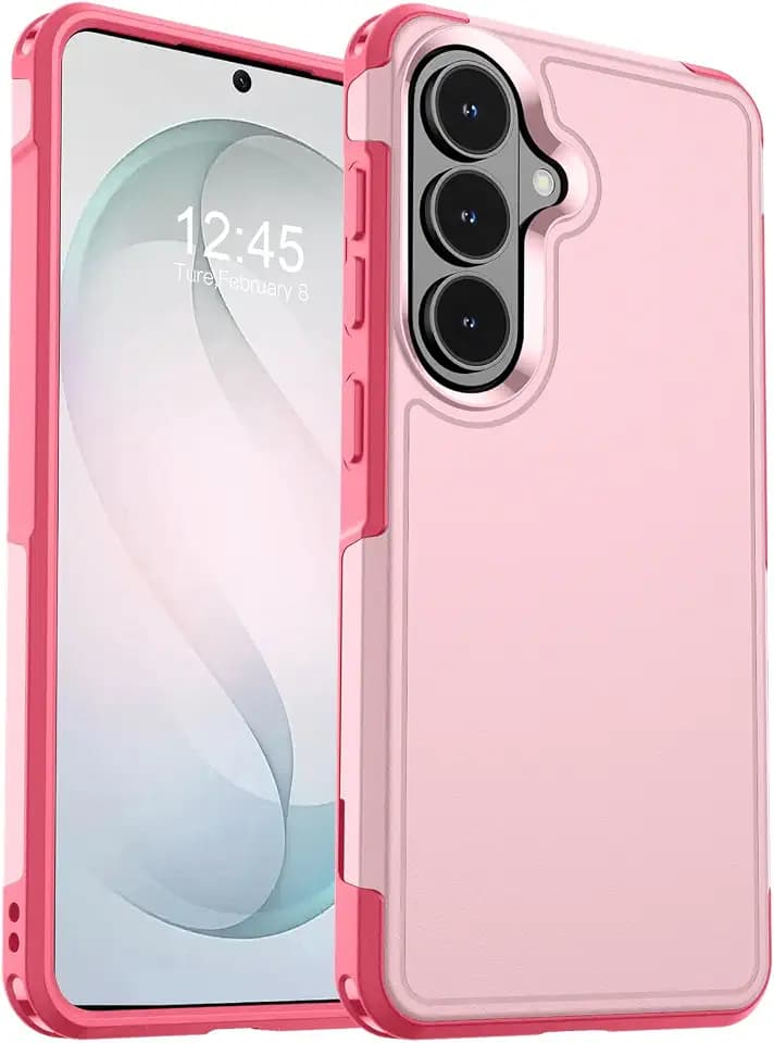 zapica Designed for Samsung Galaxy S26 Plus Case, Light Pink